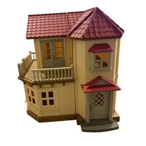 Calico Critters Vintage Red Roof Roofed House Country Home Sylvanian Family